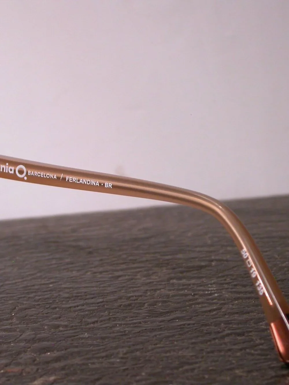Etnia Barcelona Ferlandia Beige Clear Gold Sunglasses Frame ONLY Spain